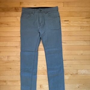 Prana Men's Gray Stretch Chinos Pants - 32Wx32L Slim Fit - Like New